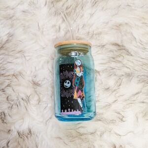 Silver Buffalo Nightmare Before Christmas Sally Starry Eyed 16oz Glass Tumbler